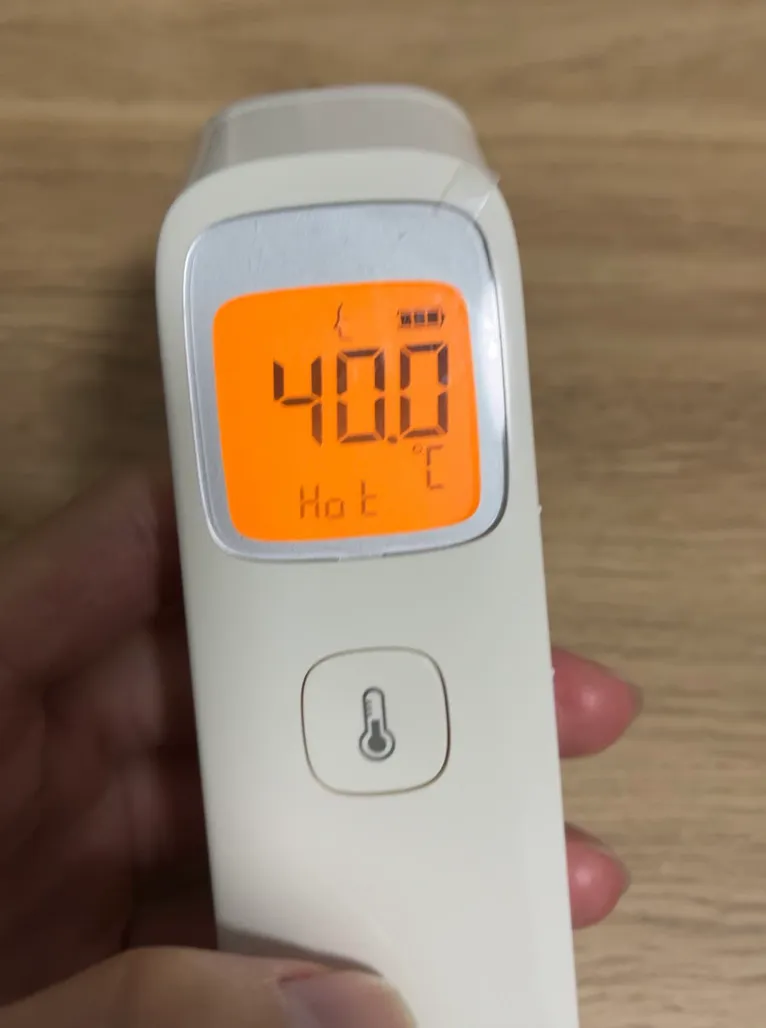 发烧到 40 度